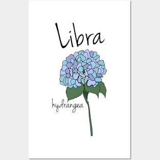 Libra zodiac sign horoscope flower art Posters and Art
